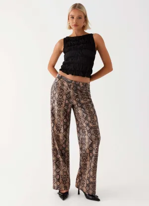 Tight Fit Movement Ease Presley Slim Fit Pants - Snake