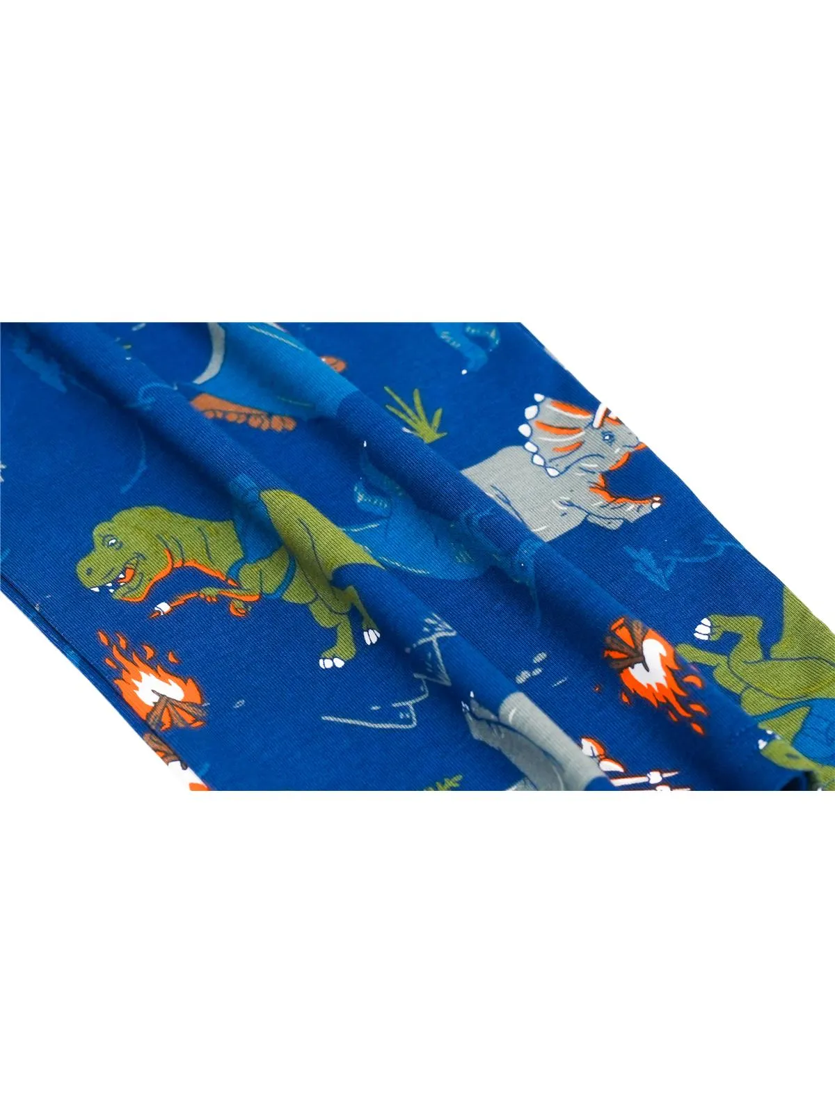 Prestigez Boys' Organic Cotton 2 Piece Pajama Set Dino Pattern