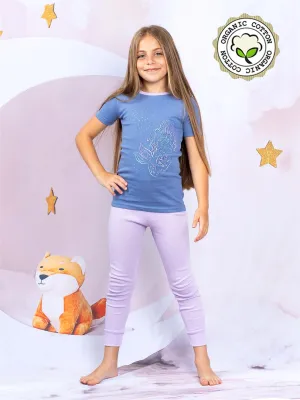 Prestigez Girls' Organic Cotton 2 Piece Pajama Set