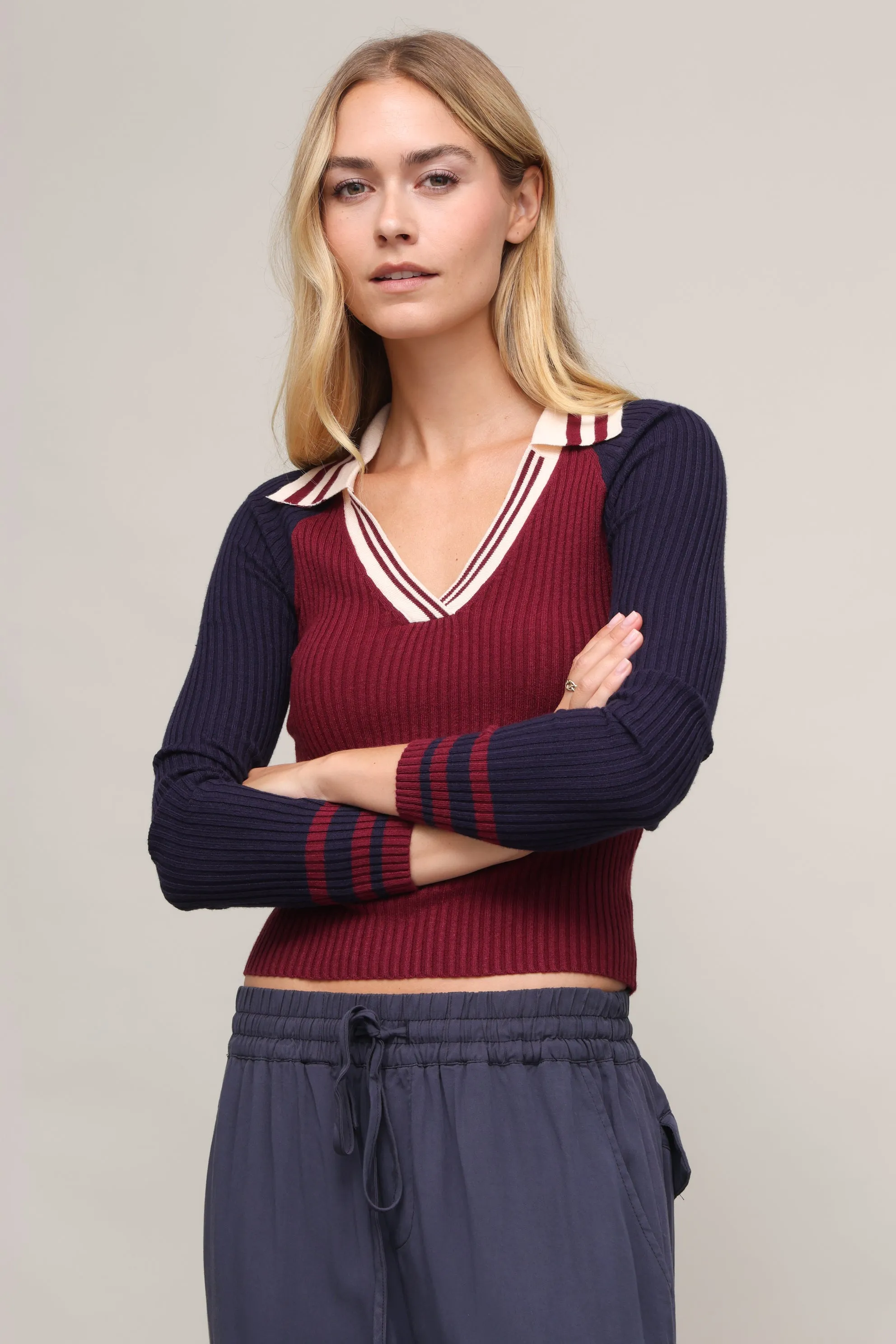 Preston Polo Sweater Sporty Style FrictionResistant Fabric