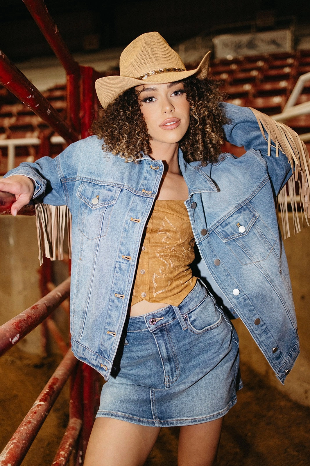 On-The-Go Outfit Pretty Little Outlaw Mini Skirt