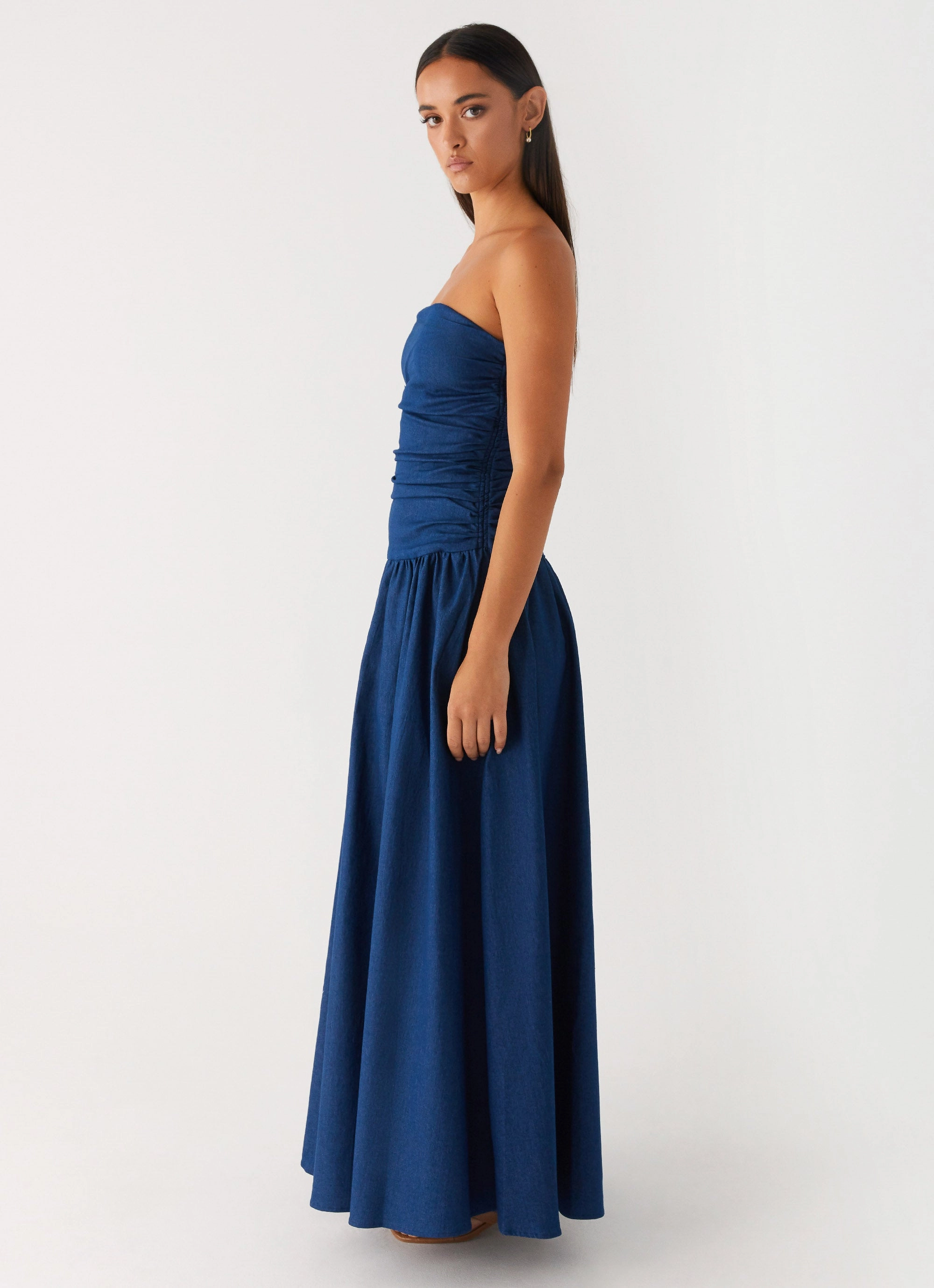 Fresh Appeal Carmel Denim Maxi Dress - Indigo