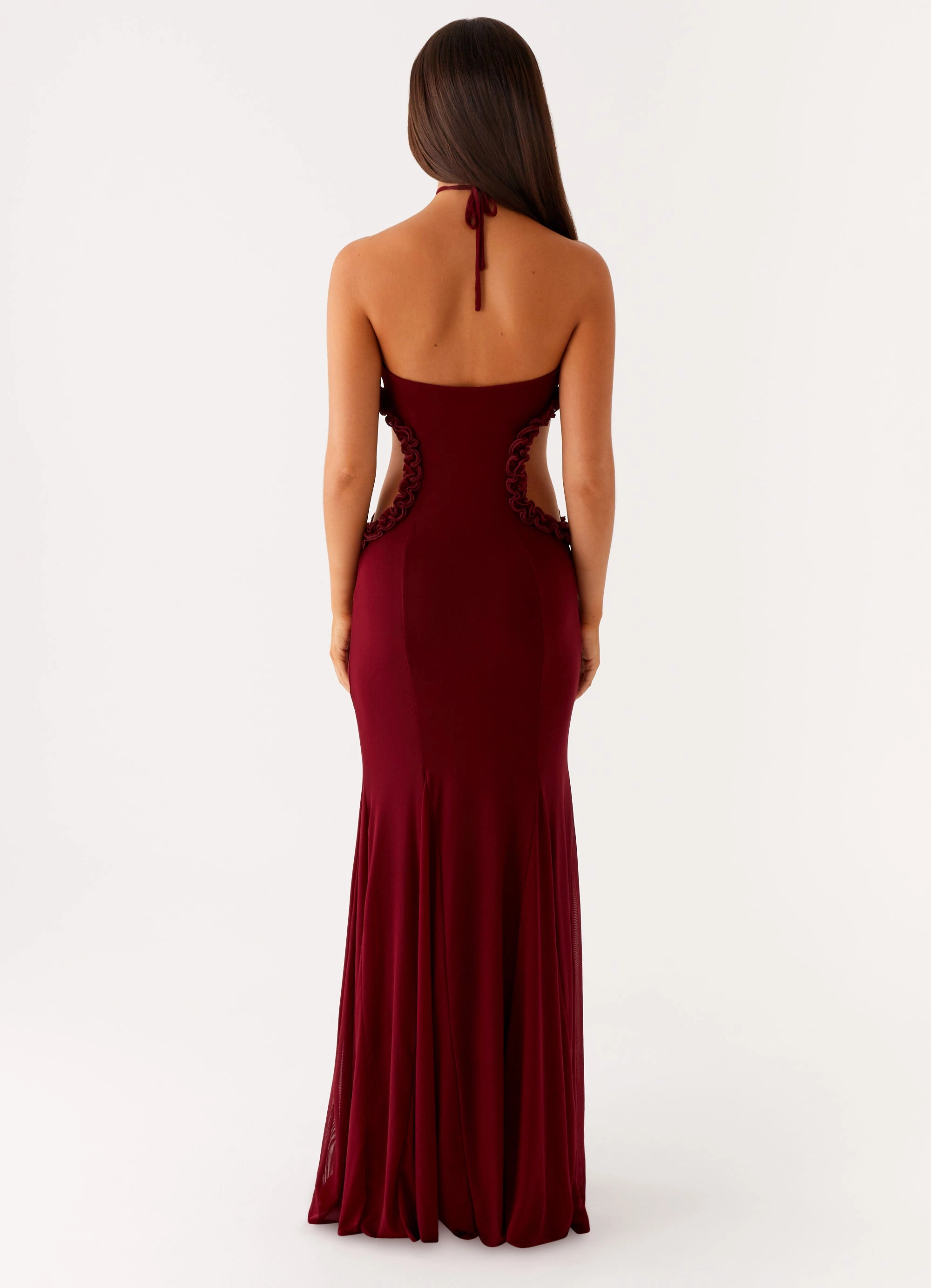 Polished Tailoring Jemima Maxi Dress - Raspberry Wine