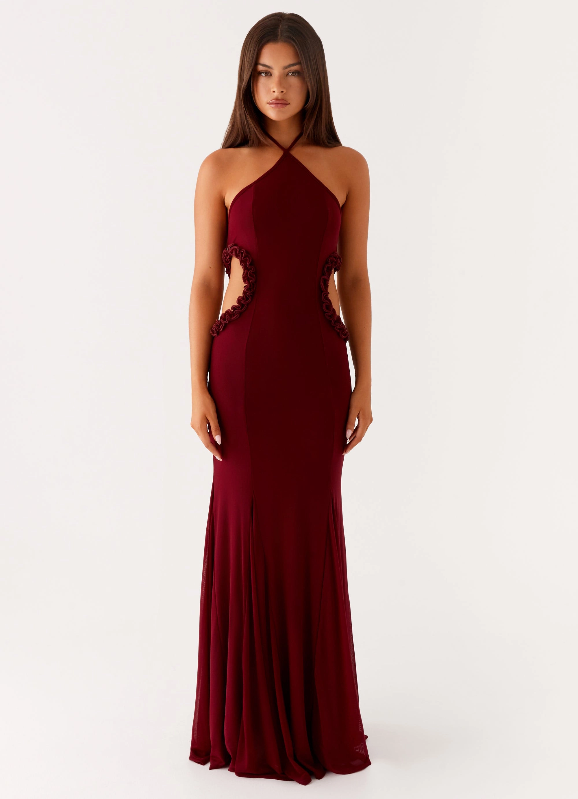 Trendy Wearable Jemima Maxi Dress - Raspberry Wine