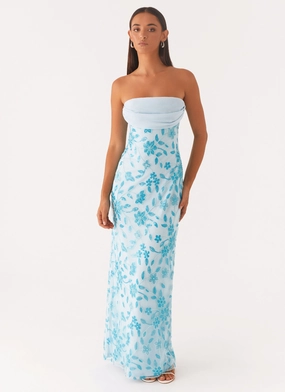 Prism Beaded Maxi Dress - Blue Effortless Vibe Inner Smile
