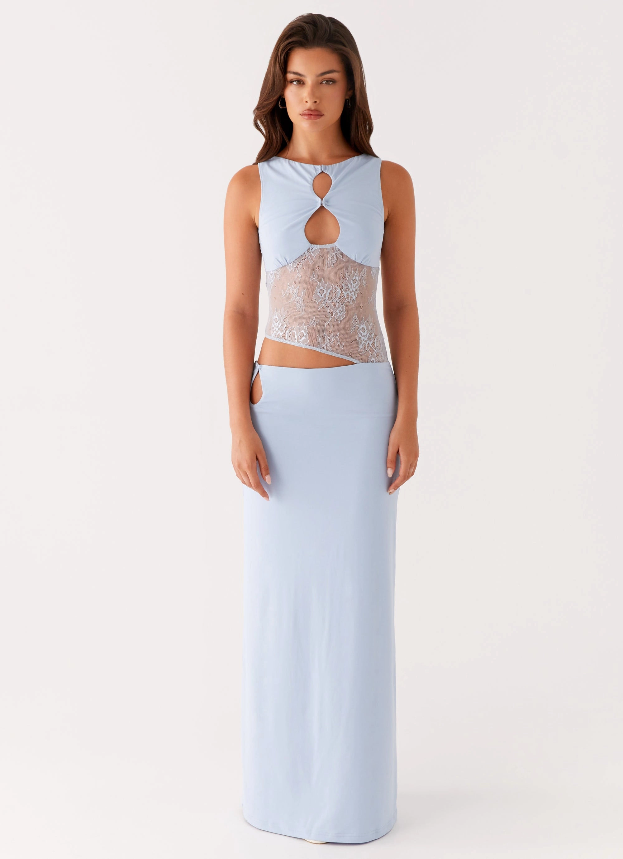 Prophecy Maxi Dress - Blue Natural Wrap EcoFriendlyDye