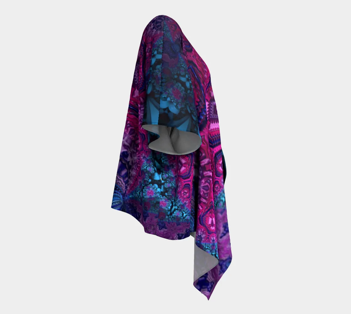 PSYBOX PURPLE DRAPED KIMONO | FRACTUALLY