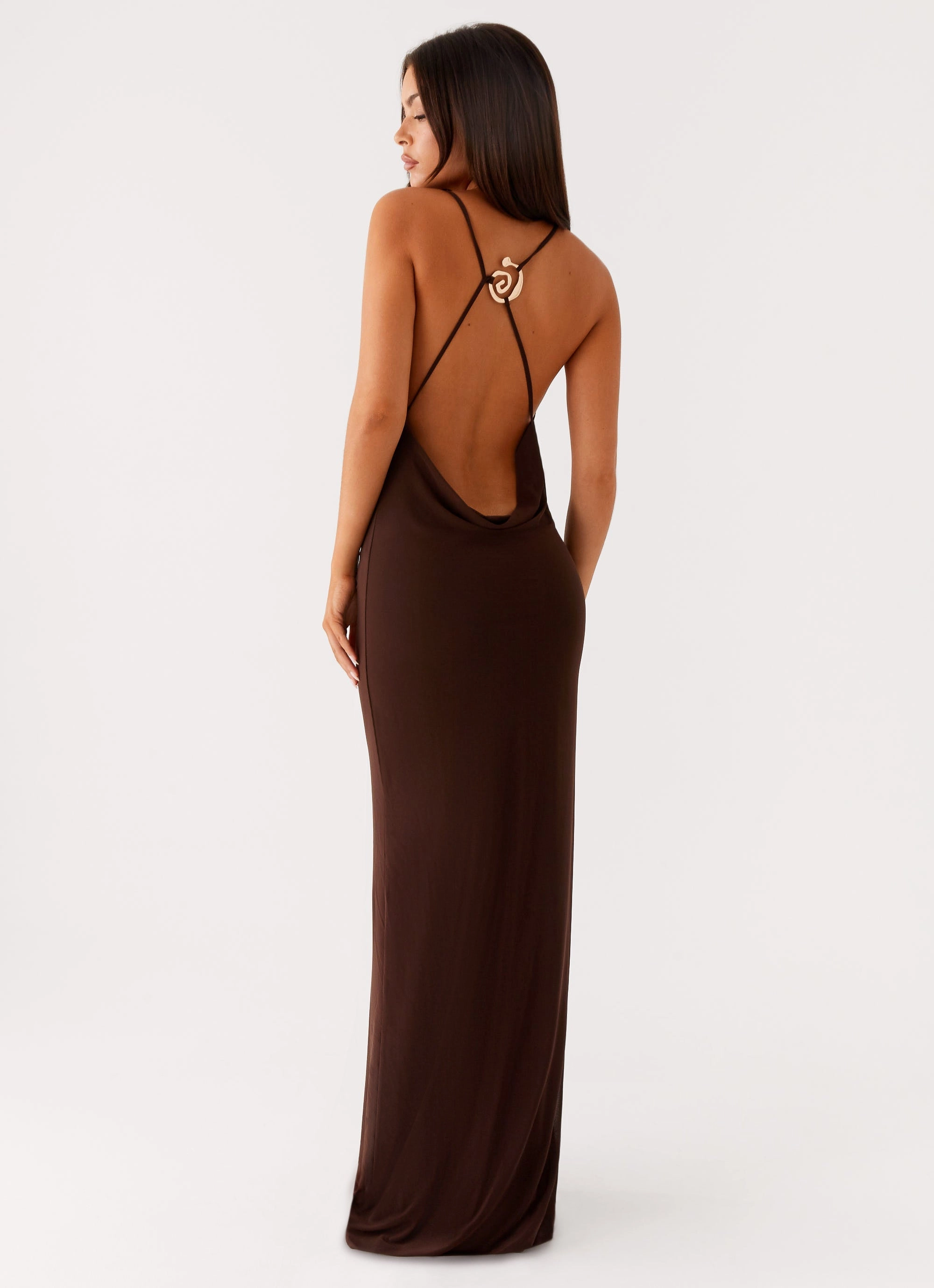 Game Player Maxi Dress - Chocolate Sharp Profile Fresh Glow