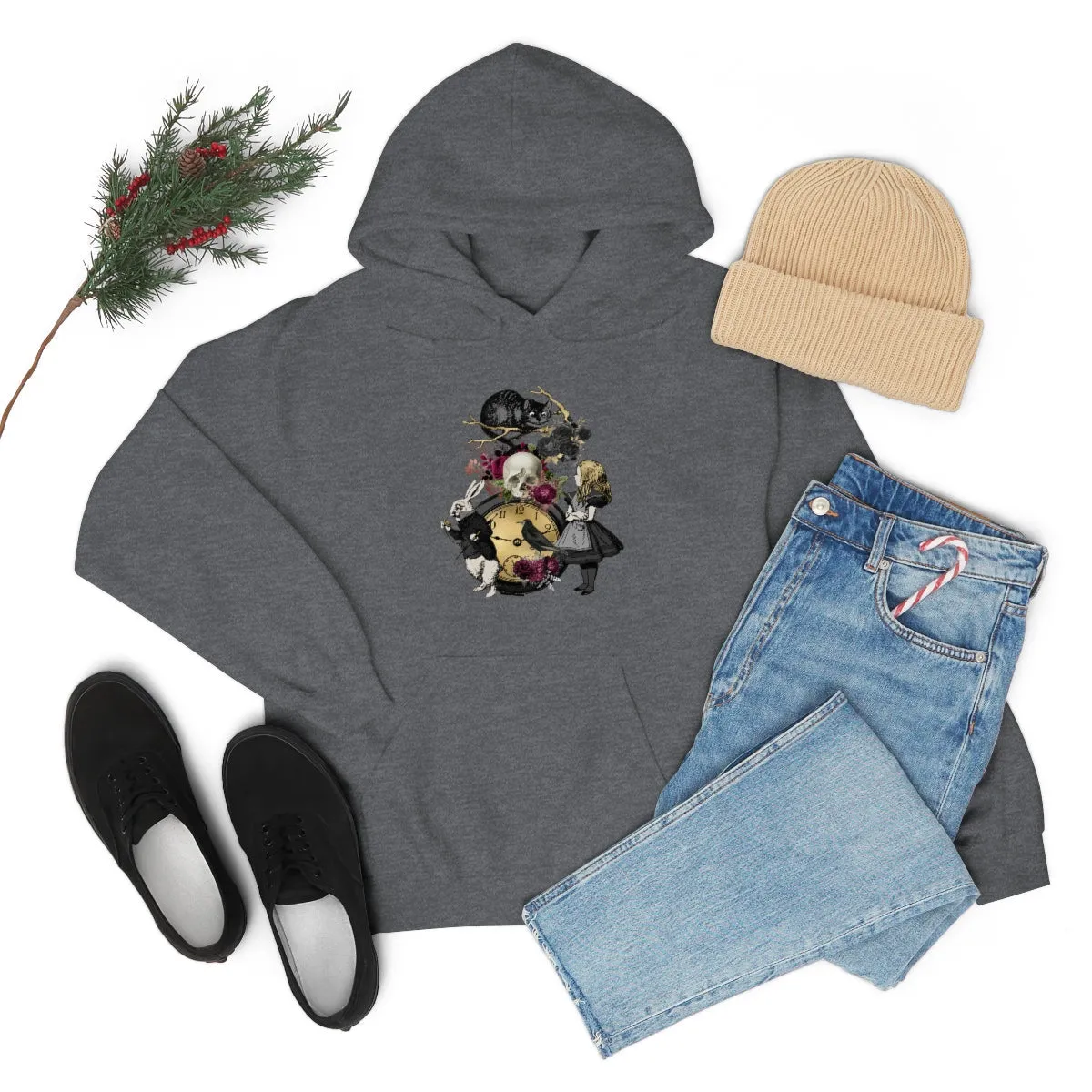 Pullover Hoodies-Alice in Wonderland Gifts 101 Goth Series, Gift Idea