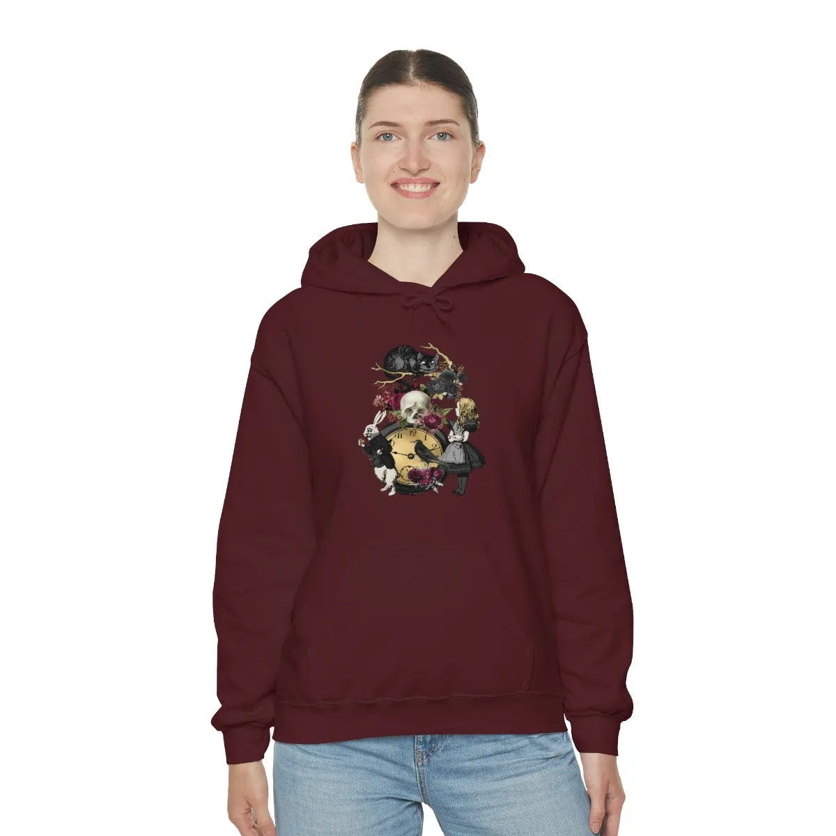 Pullover Hoodies-Alice in Wonderland Gifts 101 Goth Series, Gift Idea