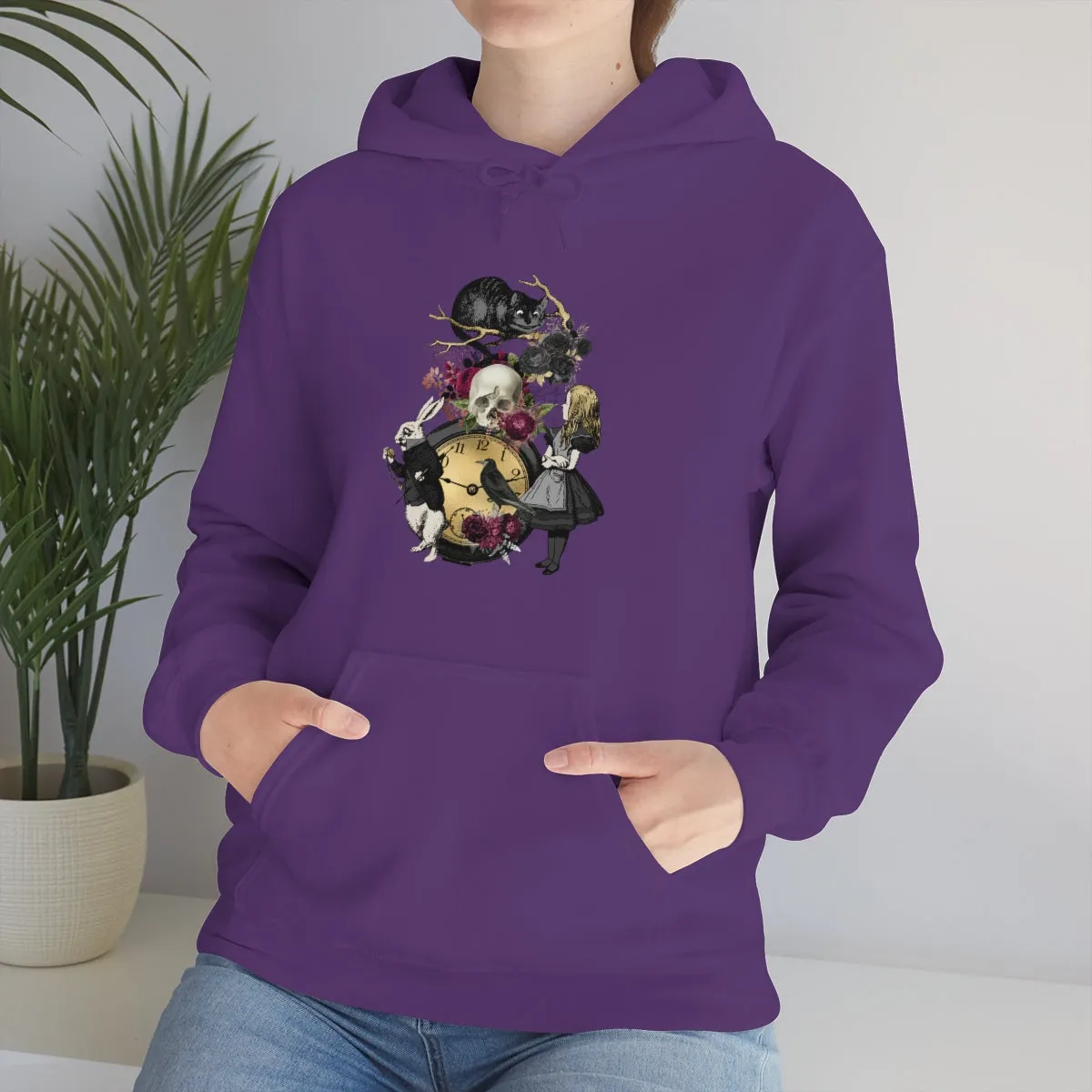 Pullover Hoodies-Alice in Wonderland Gifts 101 Goth Series, Gift Idea