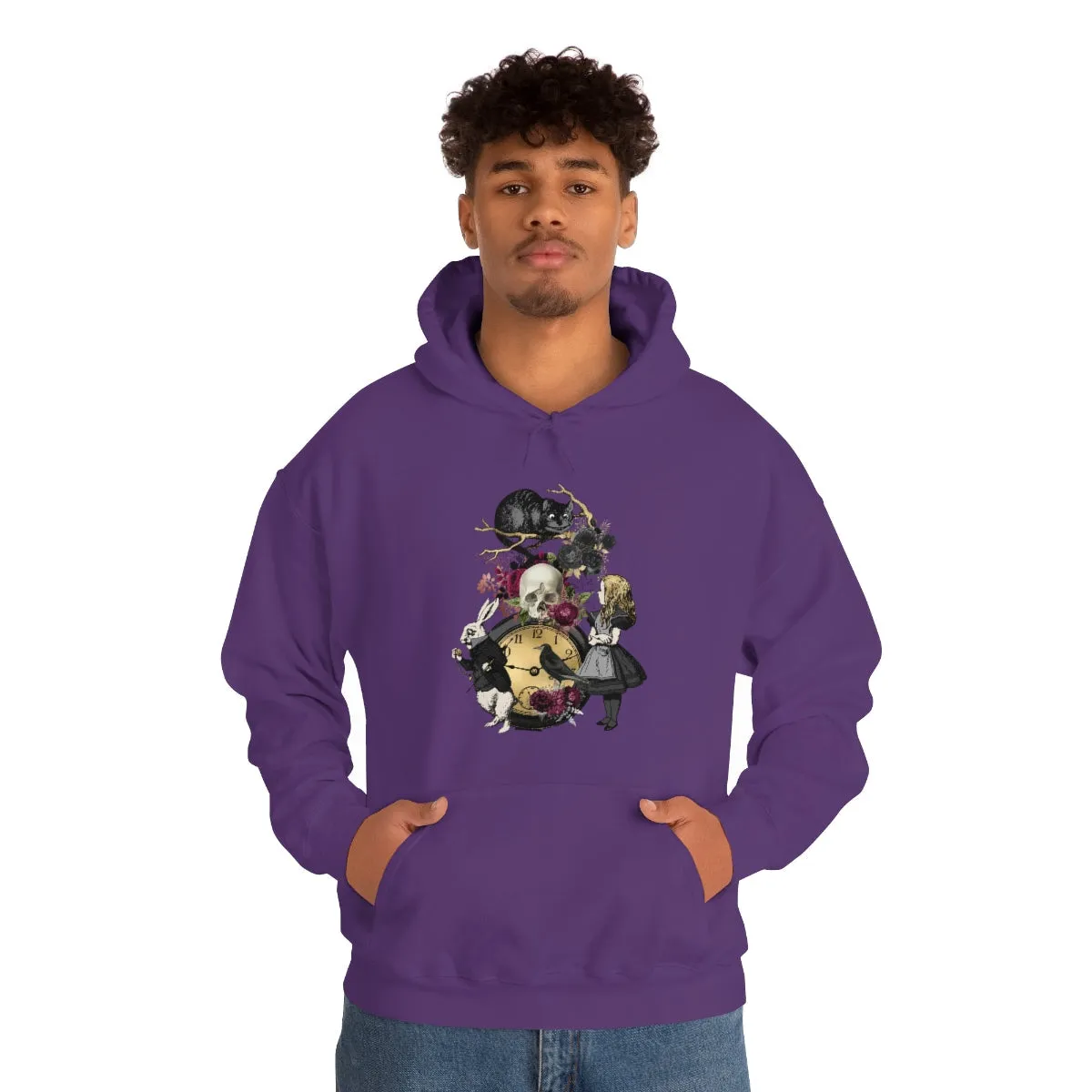 Pullover Hoodies-Alice in Wonderland Gifts 101 Goth Series, Gift Idea
