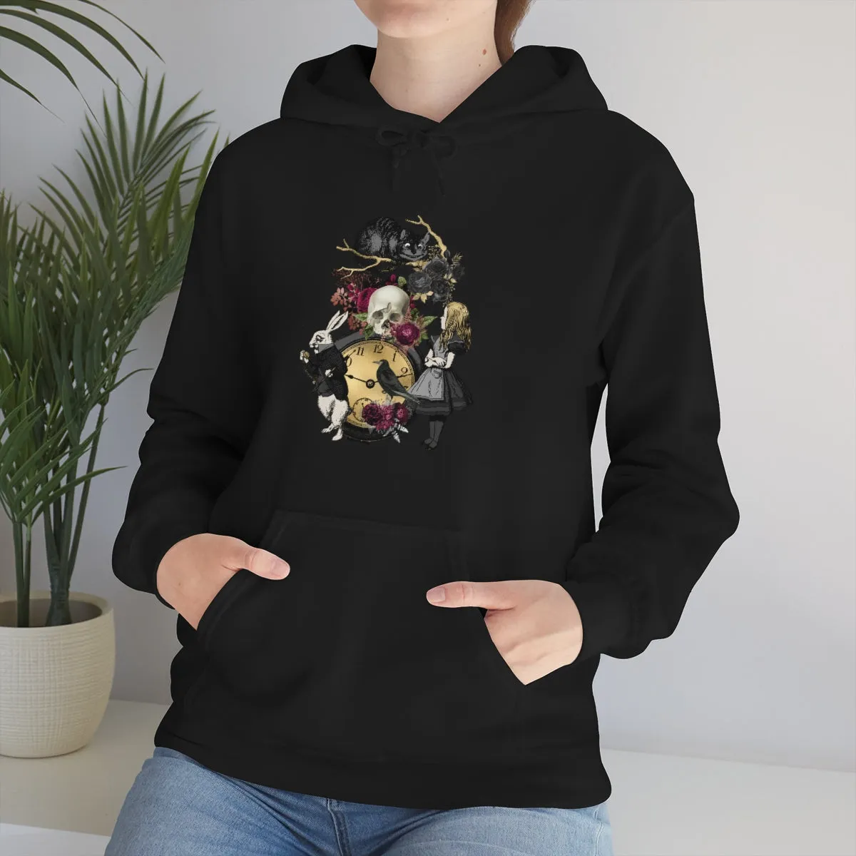 Pullover Hoodies-Alice in Wonderland Gifts 101 Goth Series, Gift Idea
