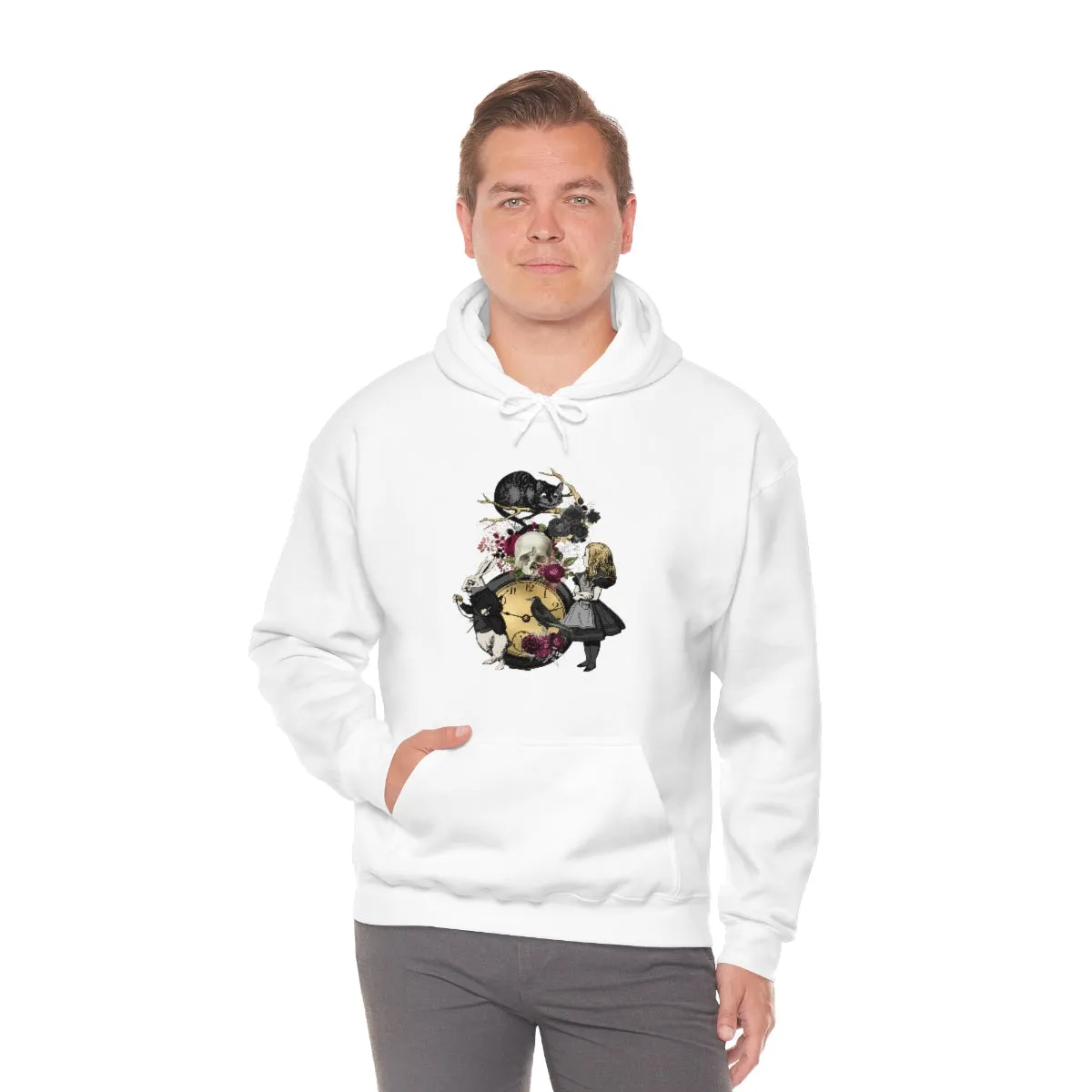 Pullover Hoodies-Alice in Wonderland Gifts 101 Goth Series, Gift Idea