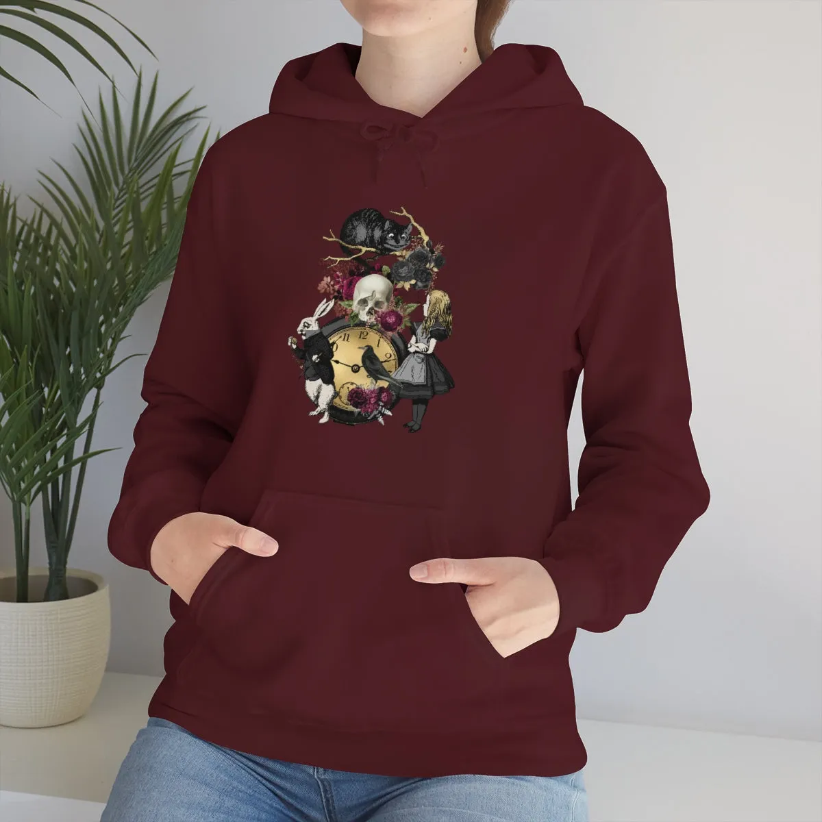 Pullover Hoodies-Alice in Wonderland Gifts 101 Goth Series, Gift Idea