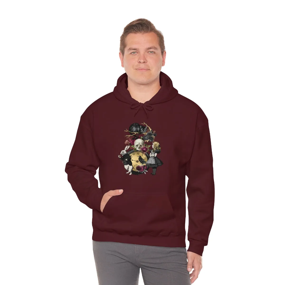 Pullover Hoodies-Alice in Wonderland Gifts 101 Goth Series, Gift Idea