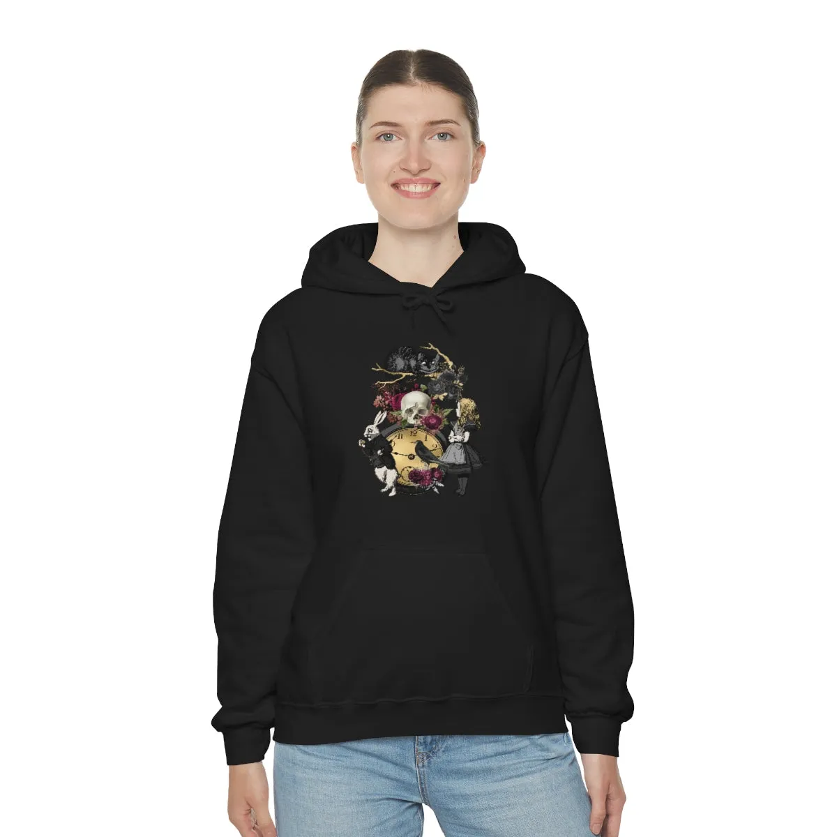 Pullover Hoodies-Alice in Wonderland Gifts 101 Goth Series, Gift Idea