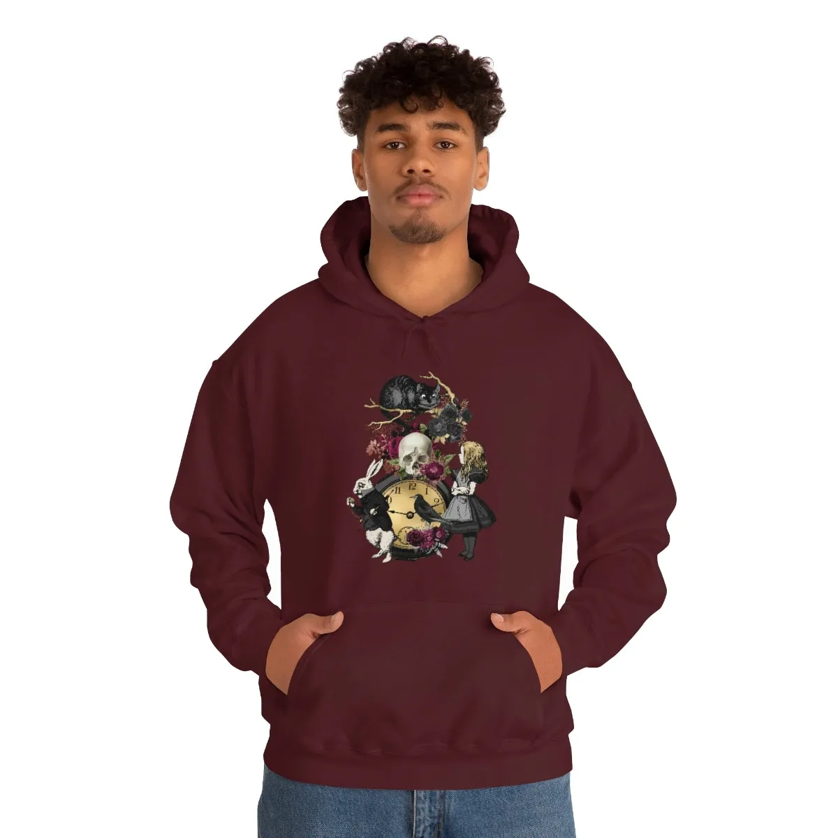Pullover Hoodies-Alice in Wonderland Gifts 101 Goth Series, Gift Idea