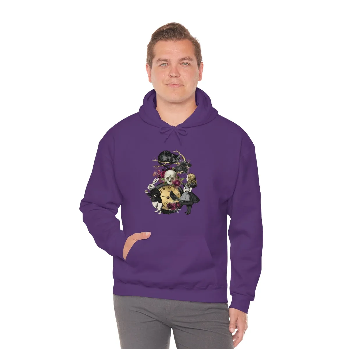 Pullover Hoodies-Alice in Wonderland Gifts 101 Goth Series, Gift Idea
