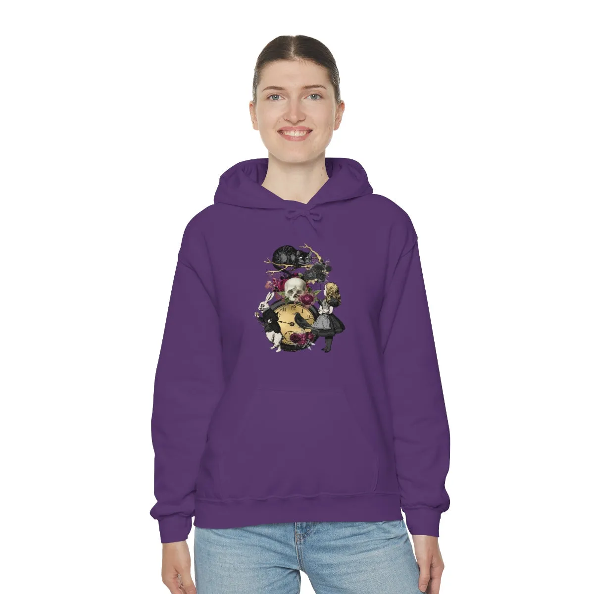 Pullover Hoodies-Alice in Wonderland Gifts 101 Goth Series, Gift Idea