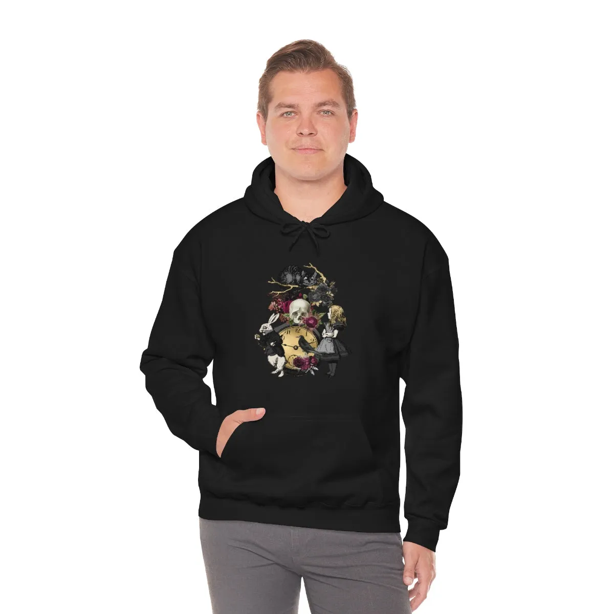 Pullover Hoodies-Alice in Wonderland Gifts 101 Goth Series, Gift Idea