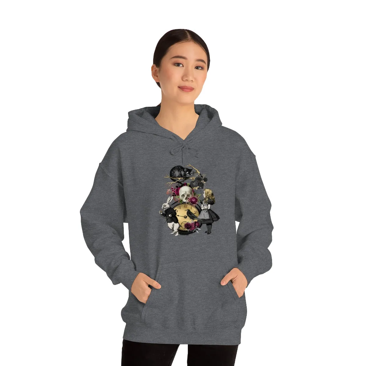 Pullover Hoodies-Alice in Wonderland Gifts 101 Goth Series, Gift Idea