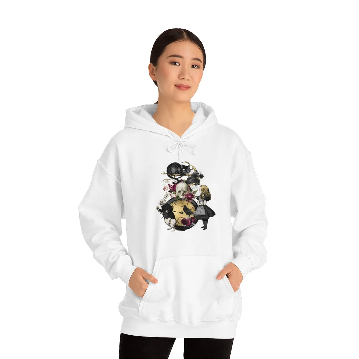 Pullover Hoodies-Alice in Wonderland Gifts 101 Goth Series, Gift Idea