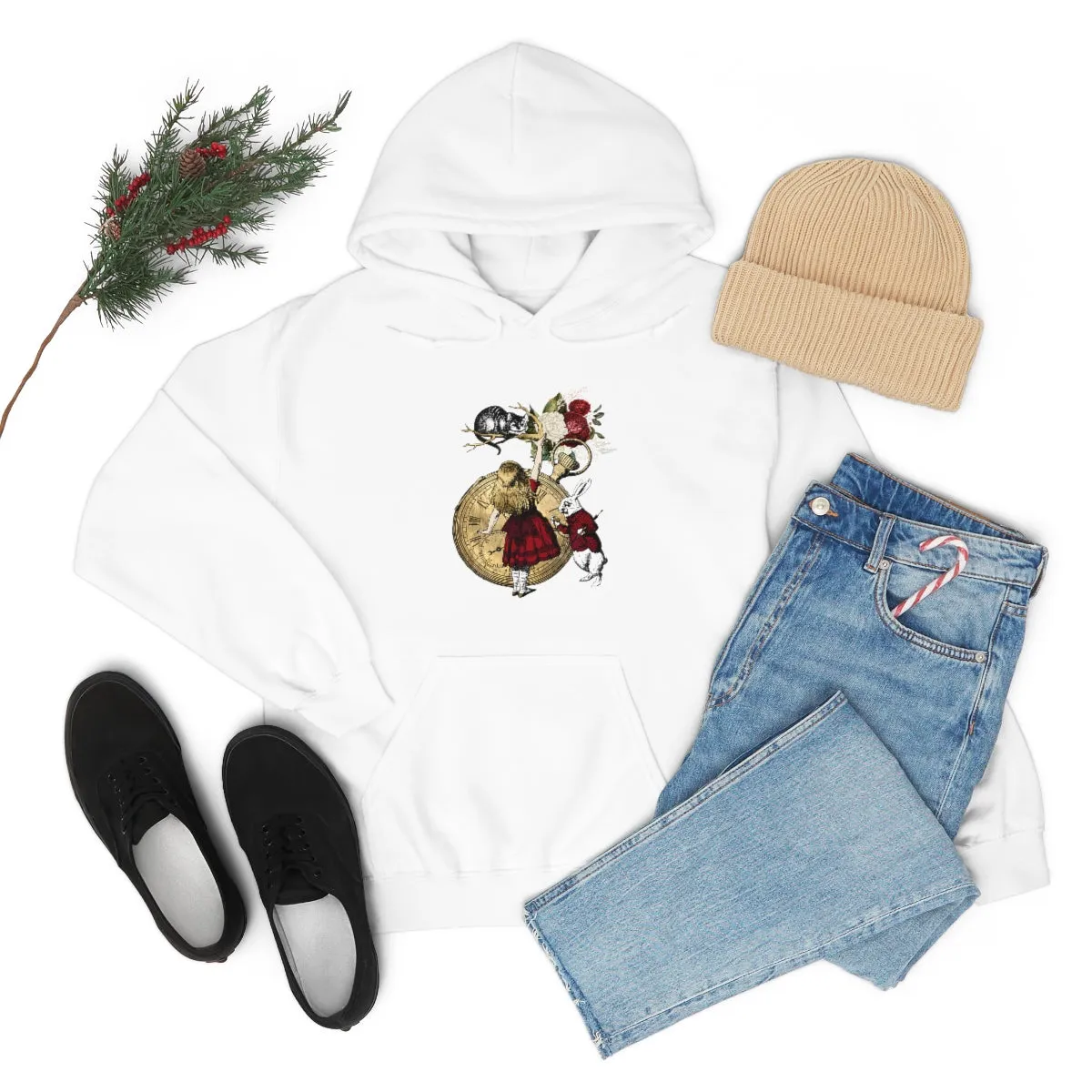Pullover Hoodies-Alice in Wonderland Gifts 34 Red Series, Gift Idea