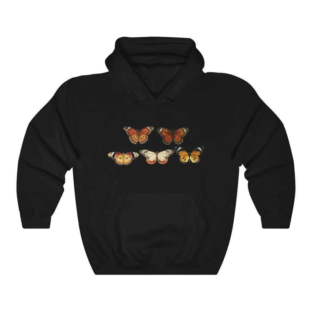 Pullover Hoodies-Vintage Butterfly Hoodie 101