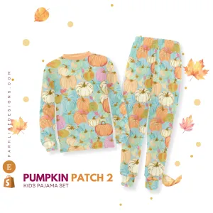 Pumpkin Patch 2 | Autumn Pajama Set for Girls  | Whimsical & Cozy Sleepwear for Kids