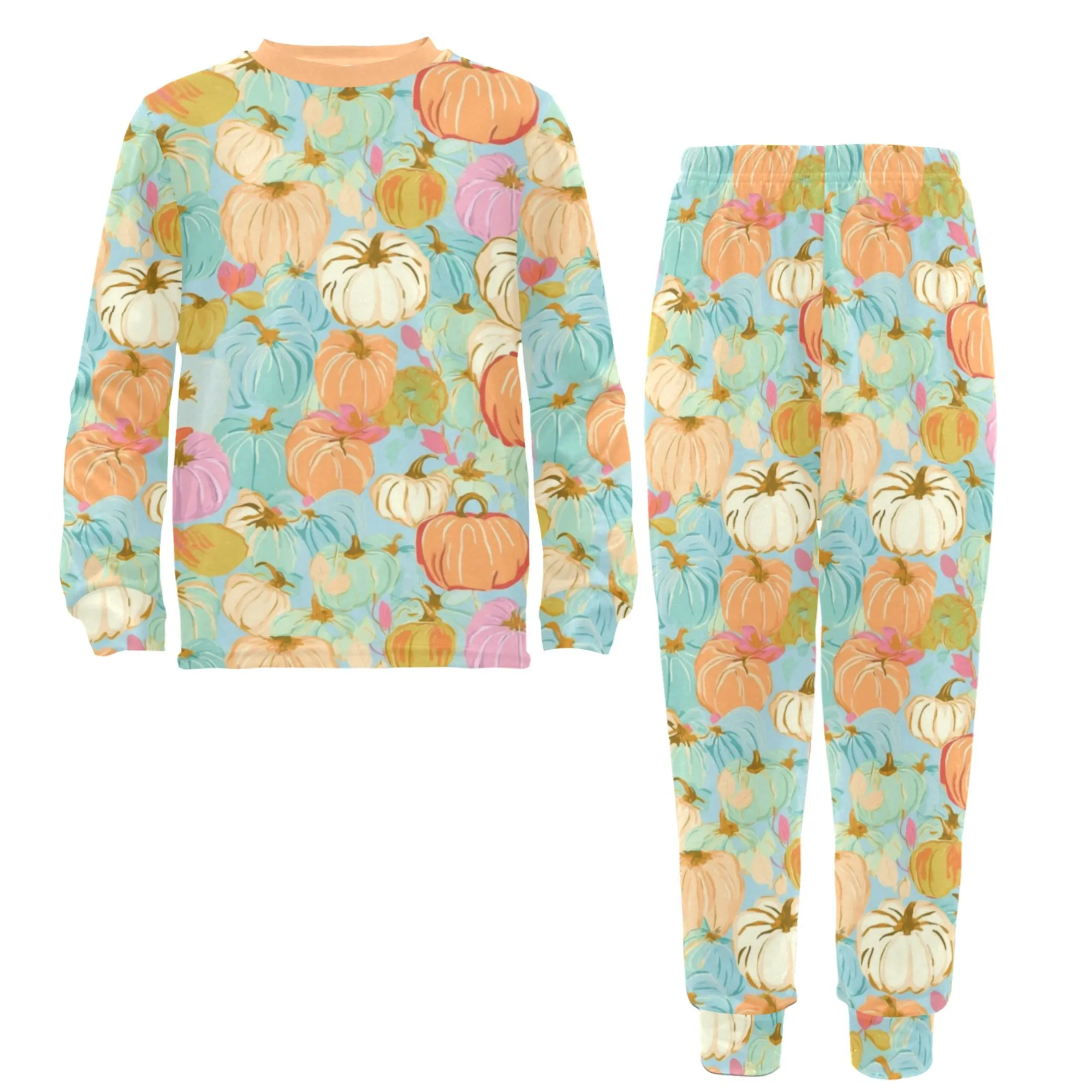 Pumpkin Patch 2 | Autumn Pajama Set for Girls  | Whimsical & Cozy Sleepwear for Kids