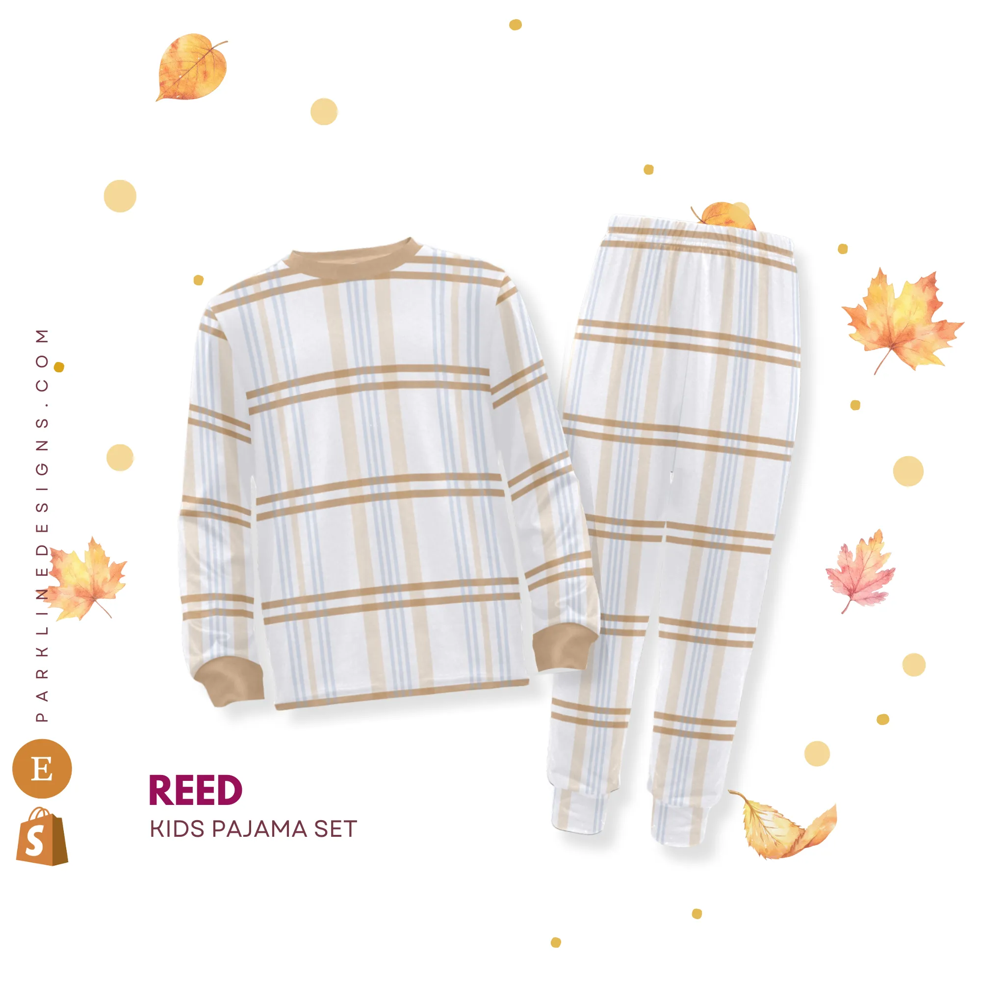 Pumpkin Patch 2 | Autumn Pajama Set for Girls  | Whimsical & Cozy Sleepwear for Kids