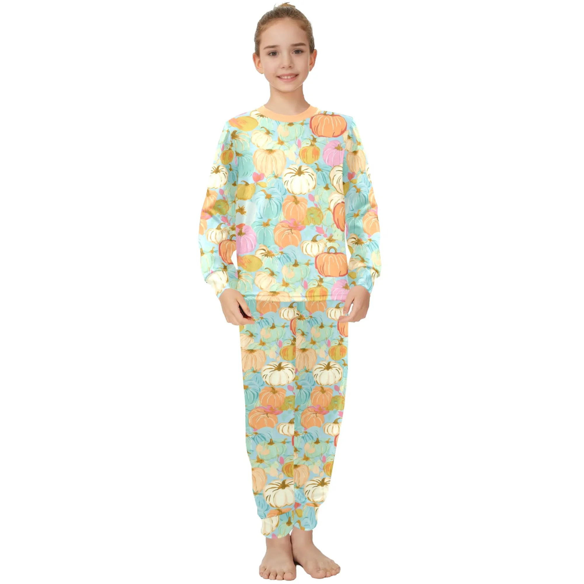 Pumpkin Patch 2 | Autumn Pajama Set for Girls  | Whimsical & Cozy Sleepwear for Kids
