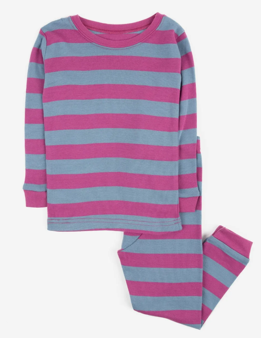 Purple Striped Cotton Pajamas