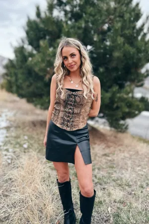 Python Pulse Bustier Top Low Impact Manufacturing Ergonomic Cut