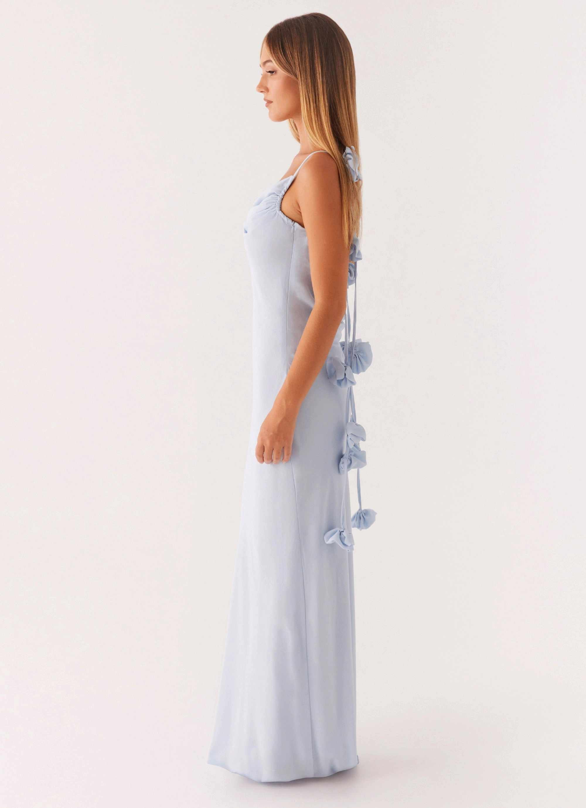 Simona Maxi Dress - Pastel Blue Daily Ready Dew Glow