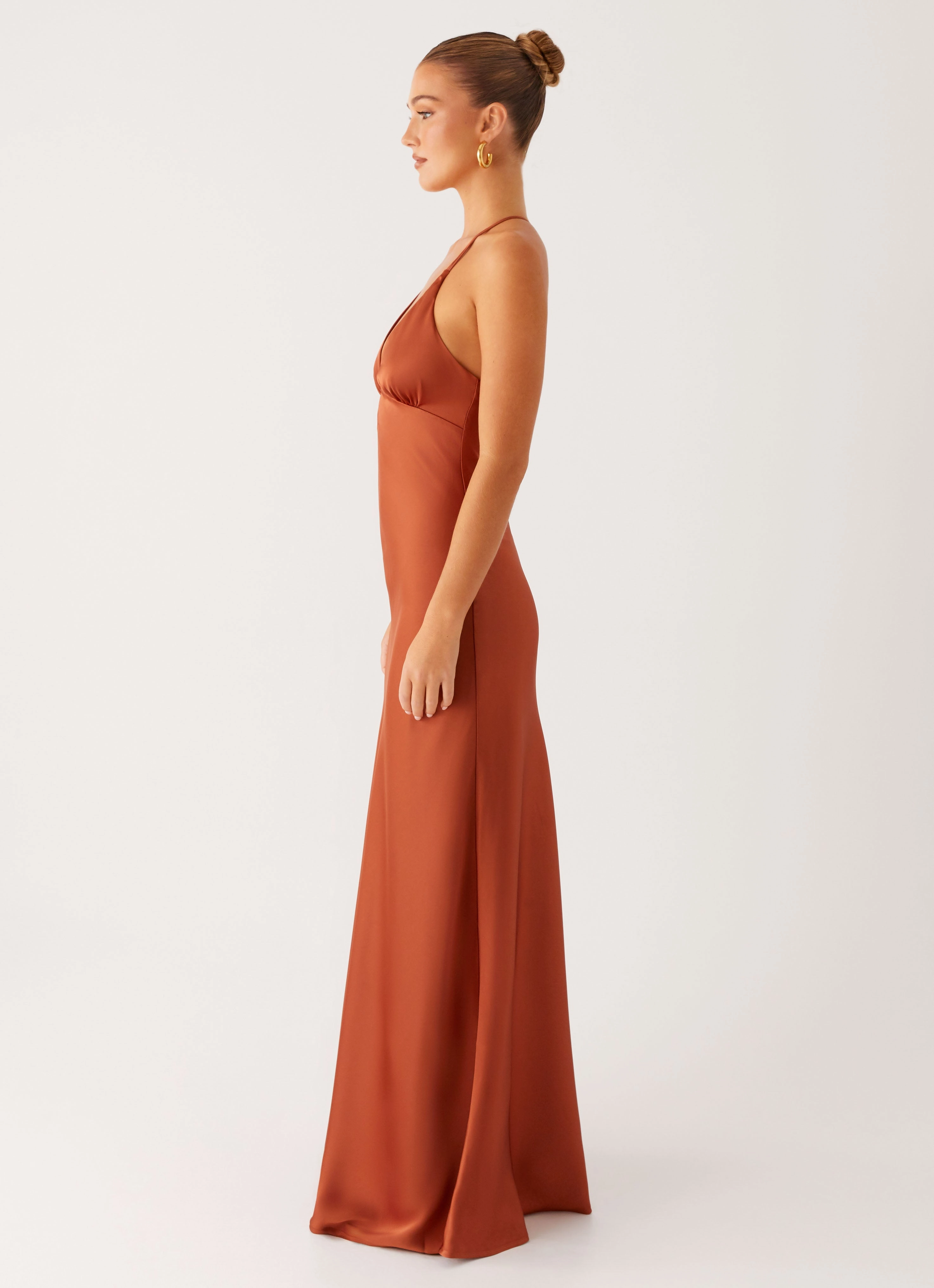 Sundowner Maxi Dress - Rust Dark Tones
