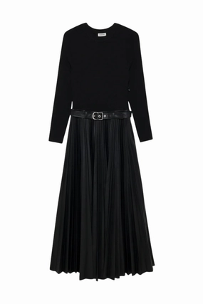 Abilene Midi Dress in Black Sleek Appearance Easy-to-style casual dress