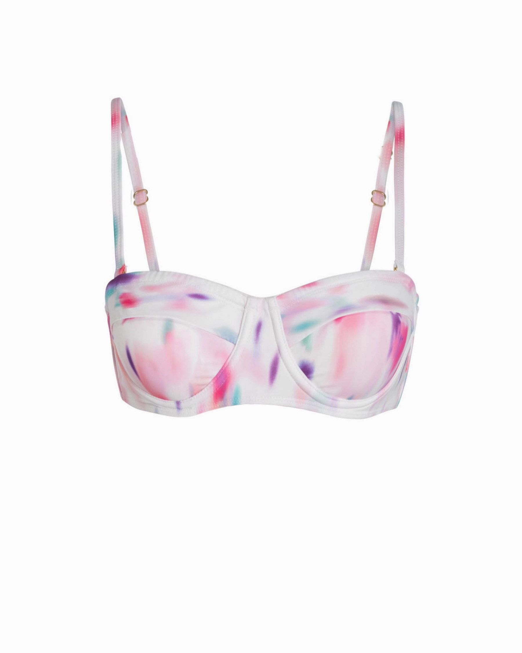 Nellie Top In Hazy Ikat Ivory Seamless Bonded Edge Finish Relaxation time
