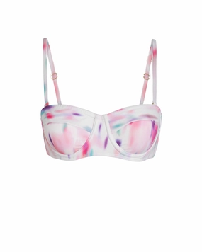 Nellie Top In Hazy Ikat Ivory Seamless Bonded Edge Finish Relaxation time