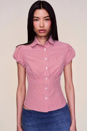 Liana Gingham Top Compression Fit Technology Retro design