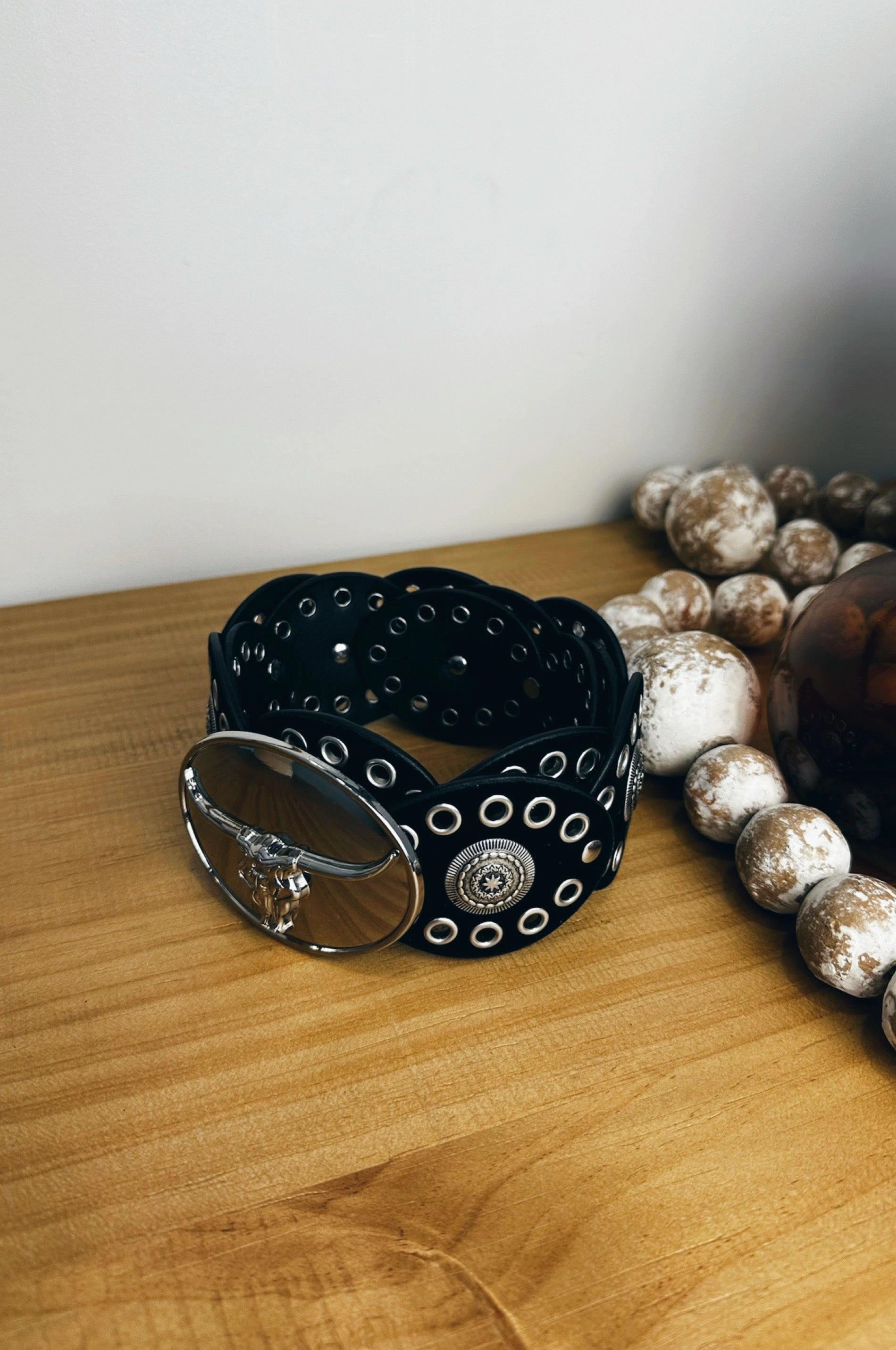 Stretchable Blend WideNeckOpening Born To Buck Belt
