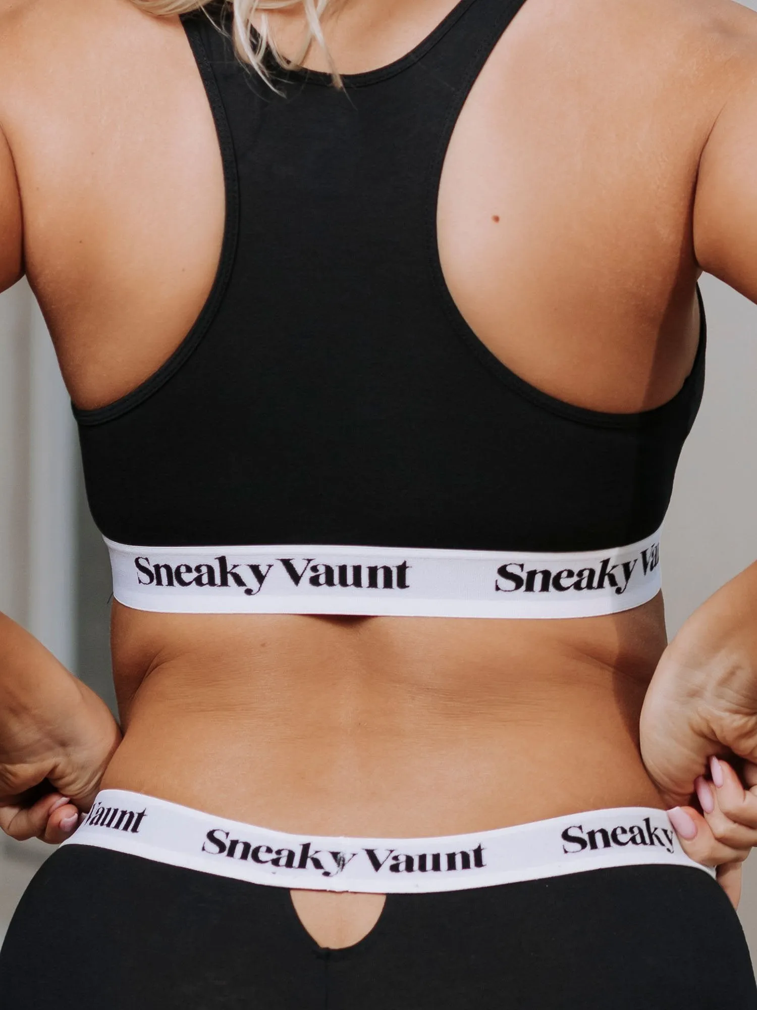 Racer Back Bra - Black
