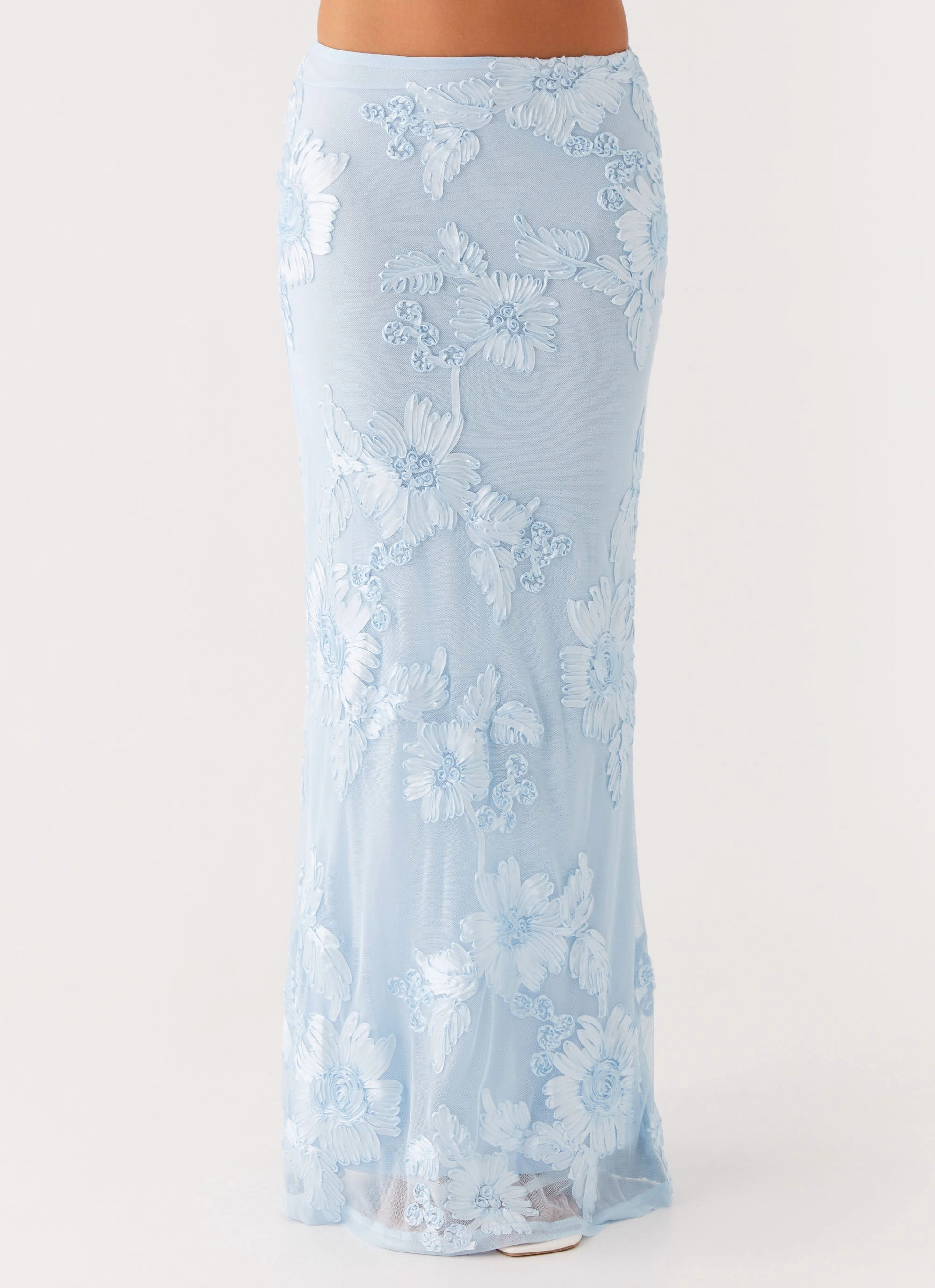Gentle Vibe Radiate Maxi Skirt - Blue