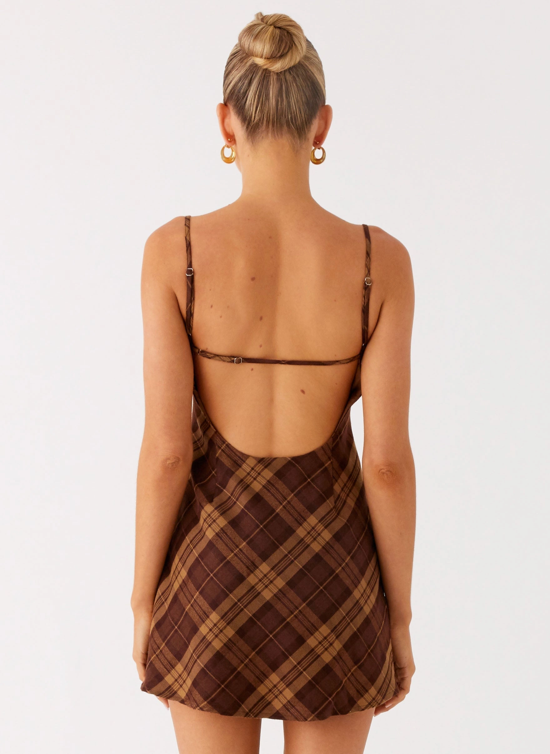 Soft Presence Autumn Ready Radio Star Mini Dress - Plaid
