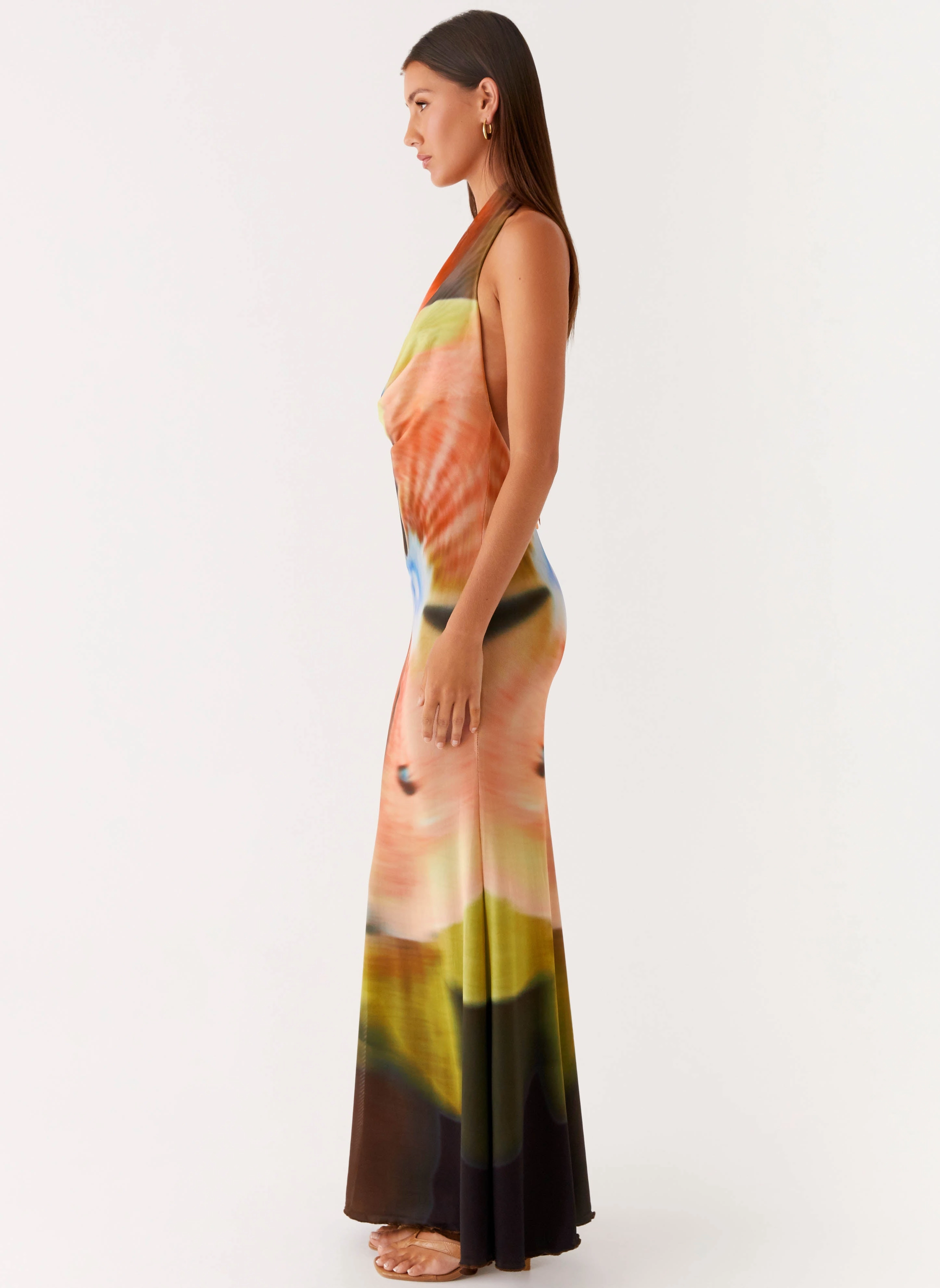 Raellia Maxi Dress - Moody Floral Event Safe