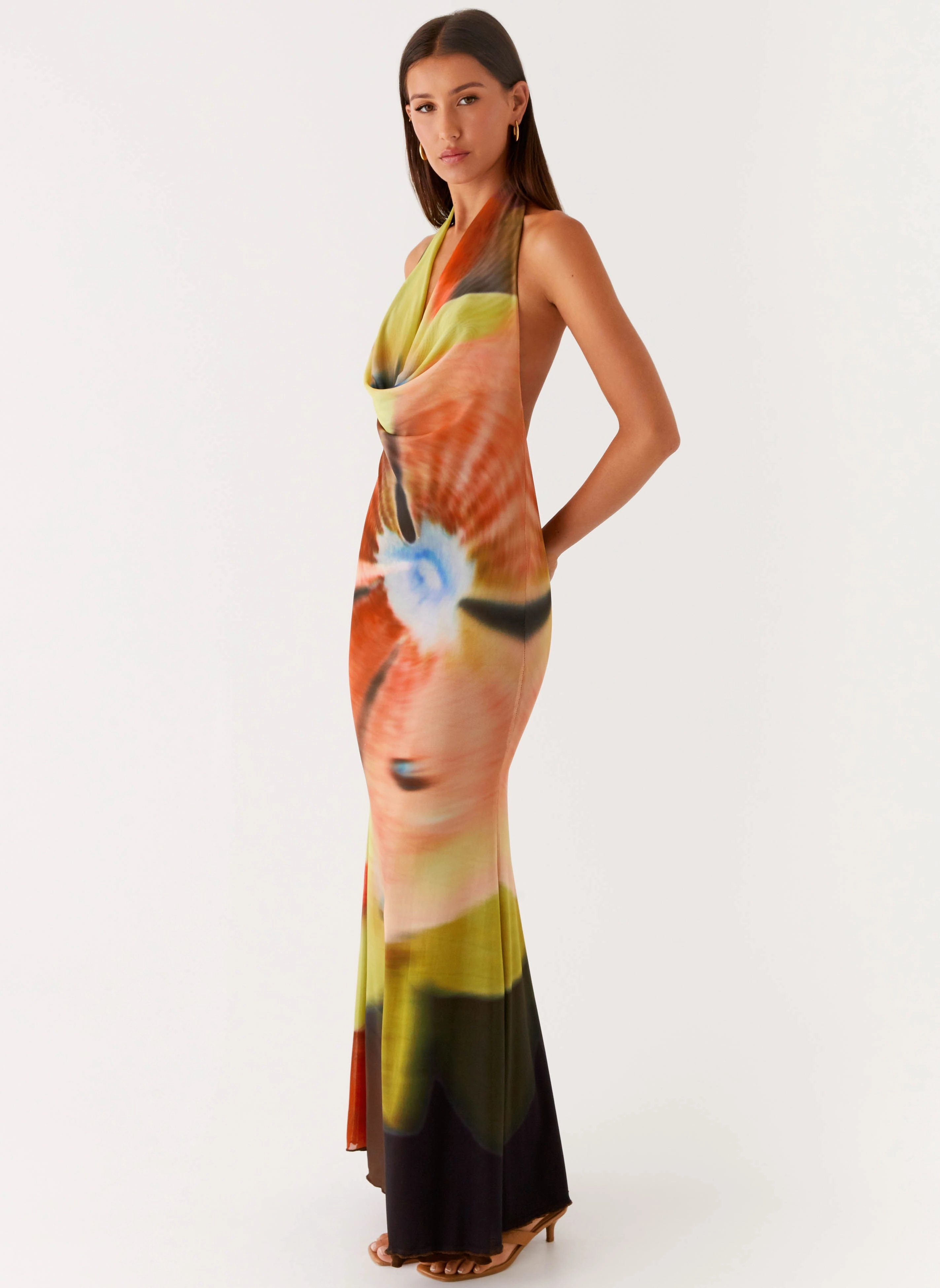 City Style Raellia Maxi Dress - Moody Floral