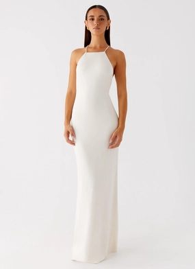 UVProtectiveLayer Raffa Pearl Maxi Dress - Ivory