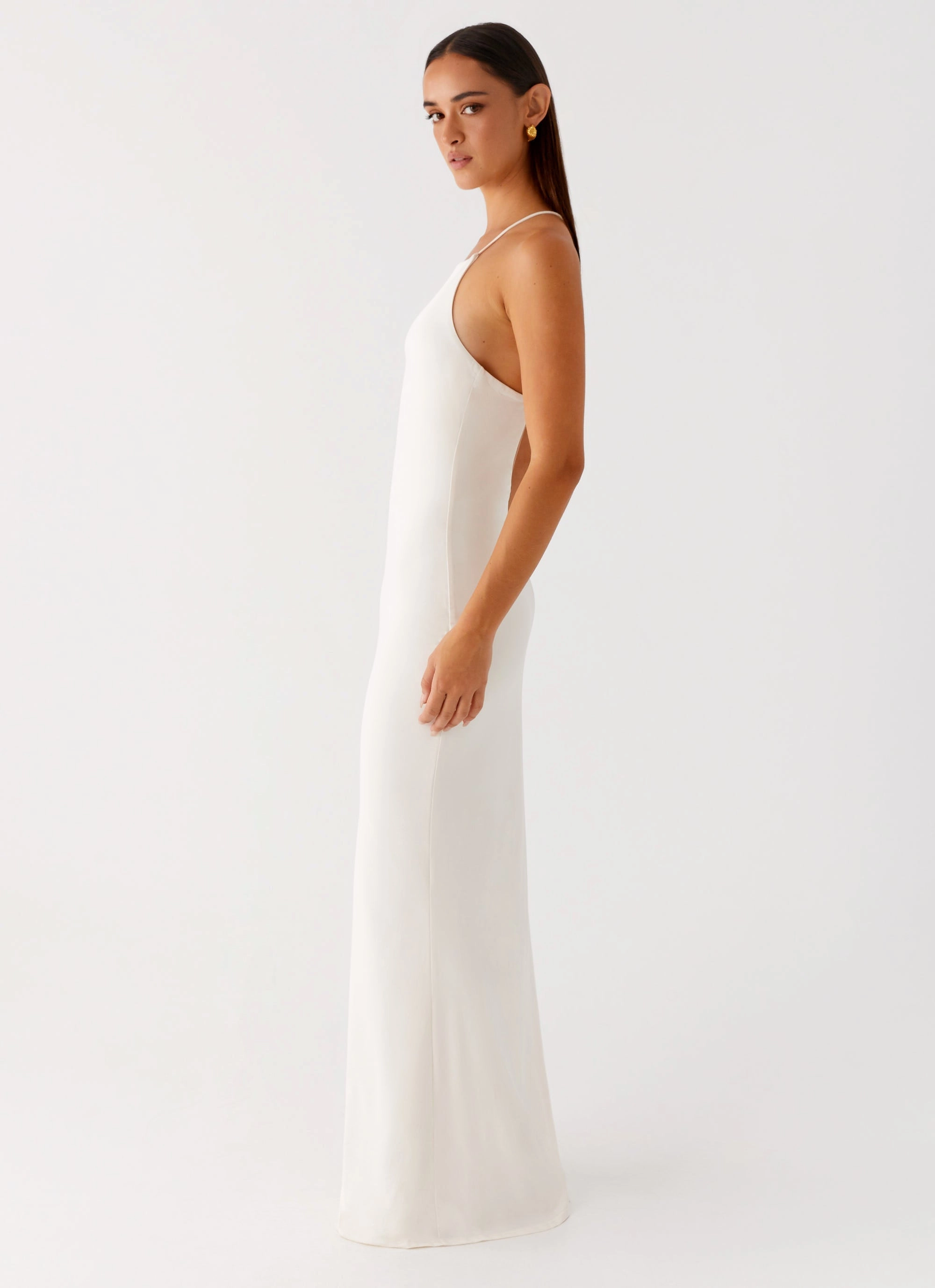 Festive Wear Raffa Pearl Maxi Dress - Ivory