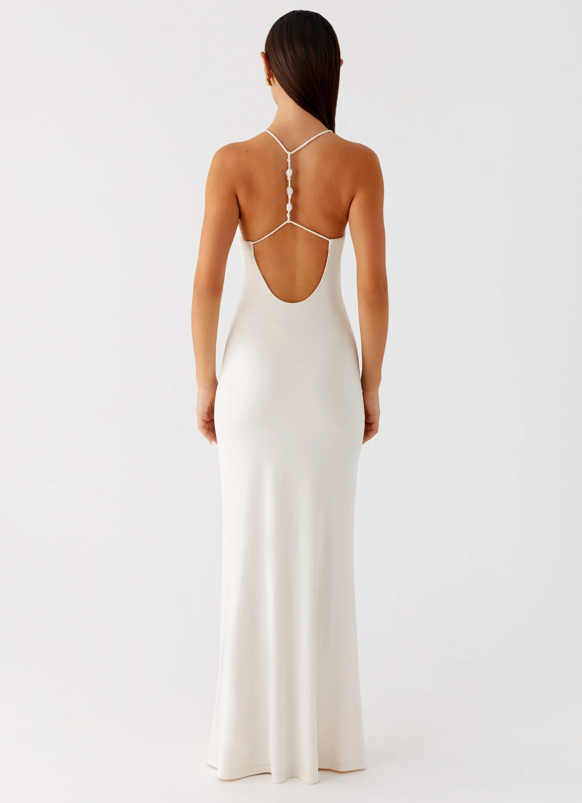 Beach Moment Raffa Pearl Maxi Dress - Ivory